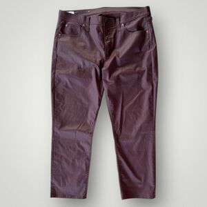 🎉5 for$45🎉Gap Pants Faux Leather Women Size 18R Vintage Slim Mid Rise Brown